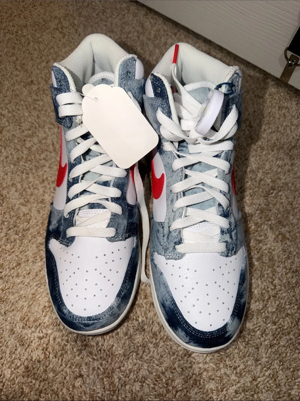 Nike dunk denim sz 9